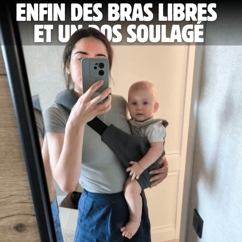 PortaZZen™ – Porte-bébé hanche pour dos soulagé & bras libres